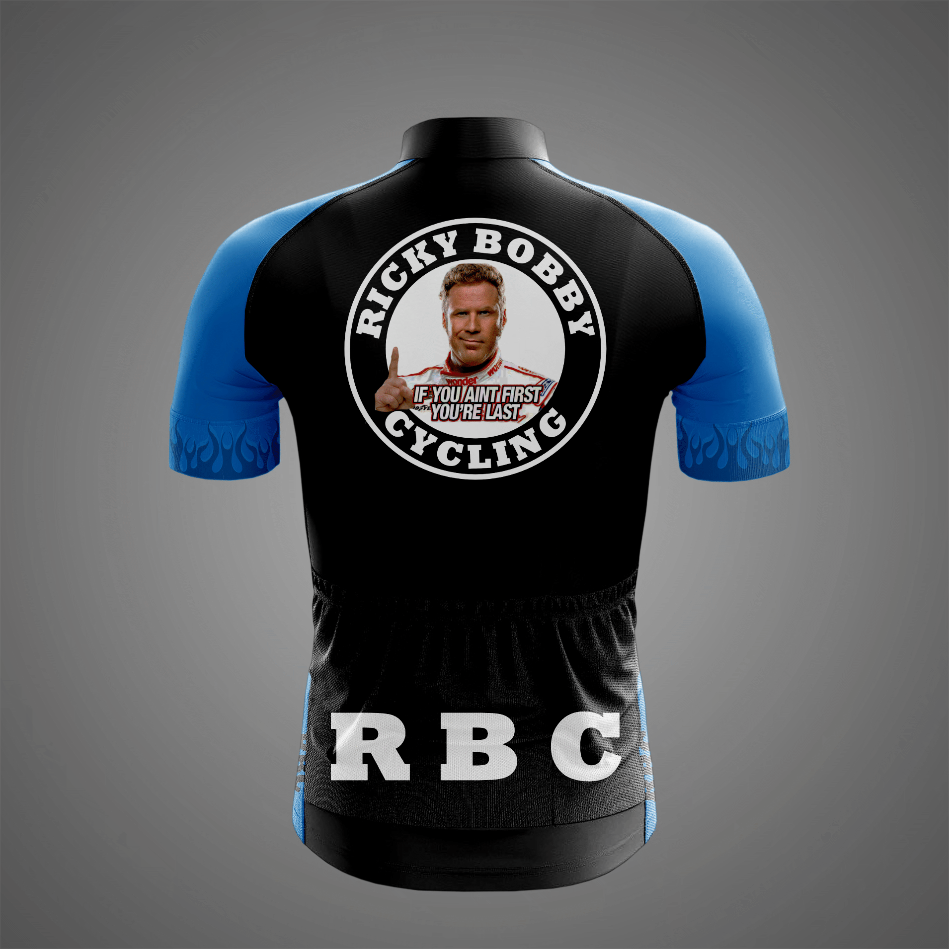 Ricky Bobby Cycling Jersey Back