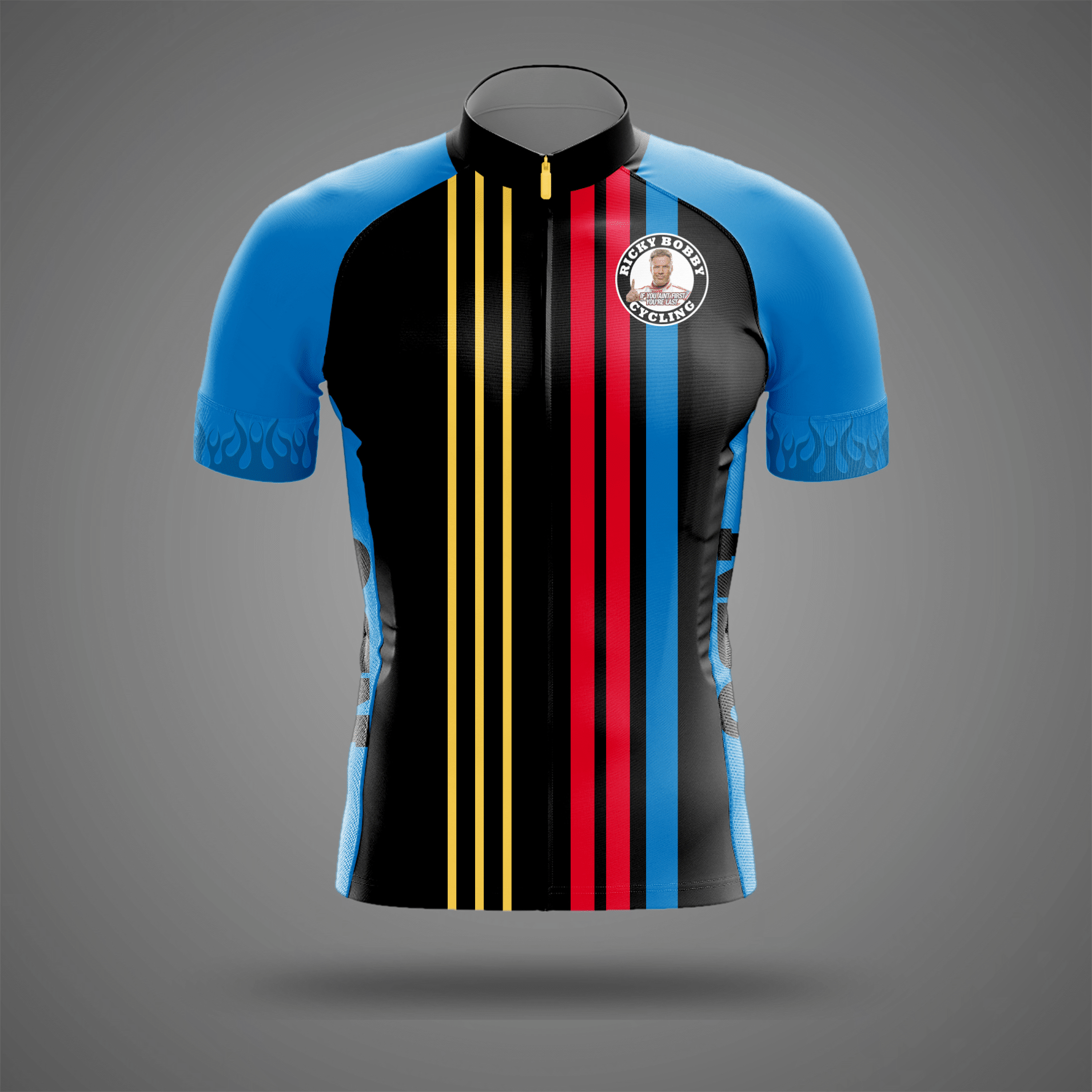 Ricky Bobby Cycling Jersey Front